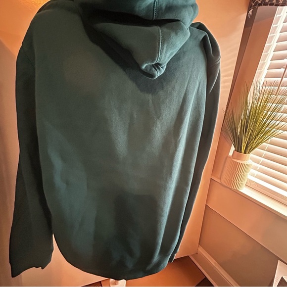 Under Armour Cyan Loose Fit Hoodie with Silver Logo Size Large - Picture 3 of 7
